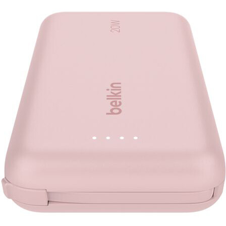 Внешний аккумулятор Belkin BoostCharge Power Bank 10K with Integrated Cable Pink - BPB021hqPK - фото 5