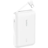 Внешний аккумулятор Belkin BoostCharge Power Bank 10K with Integrated Cable White (BPB021hqWH)