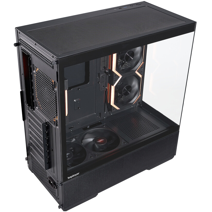 Корпус 1STPLAYER CV7 ARGB Black - CV7-BK-2FAR-2FH7R-1FH7 - фото 11