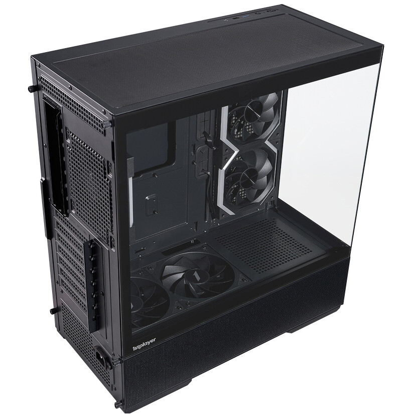 Корпус 1STPLAYER CV7 ARGB Black - CV7-BK-2FAR-2FH7R-1FH7 - фото 12