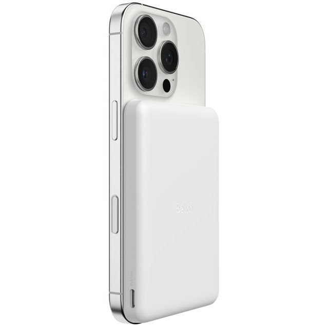 Внешний аккумулятор Belkin BoostCharge Slim Magnetic Power Bank 5K White