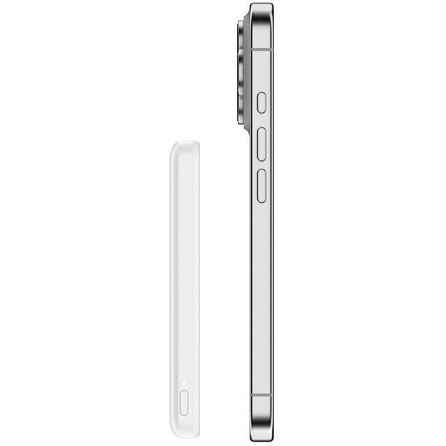 Внешний аккумулятор Belkin BoostCharge Slim Magnetic Power Bank 5K White - BPD010hqWH - фото 2