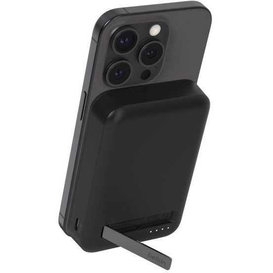 Внешний аккумулятор Belkin BoostCharge Pro Magnetic Power Bank with Qi2 15W 10K Black - BPD008btBK - фото 2