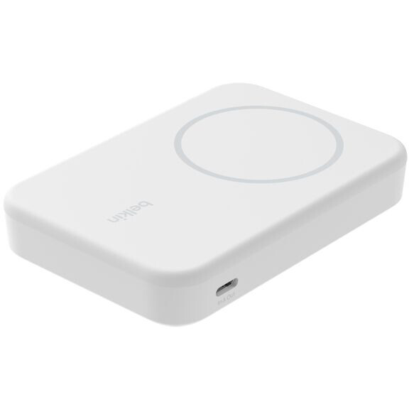 Внешний аккумулятор Belkin BoostCharge Pro Magnetic Power Bank with Qi2 15W 8K White - BPD007btWH - фото 5