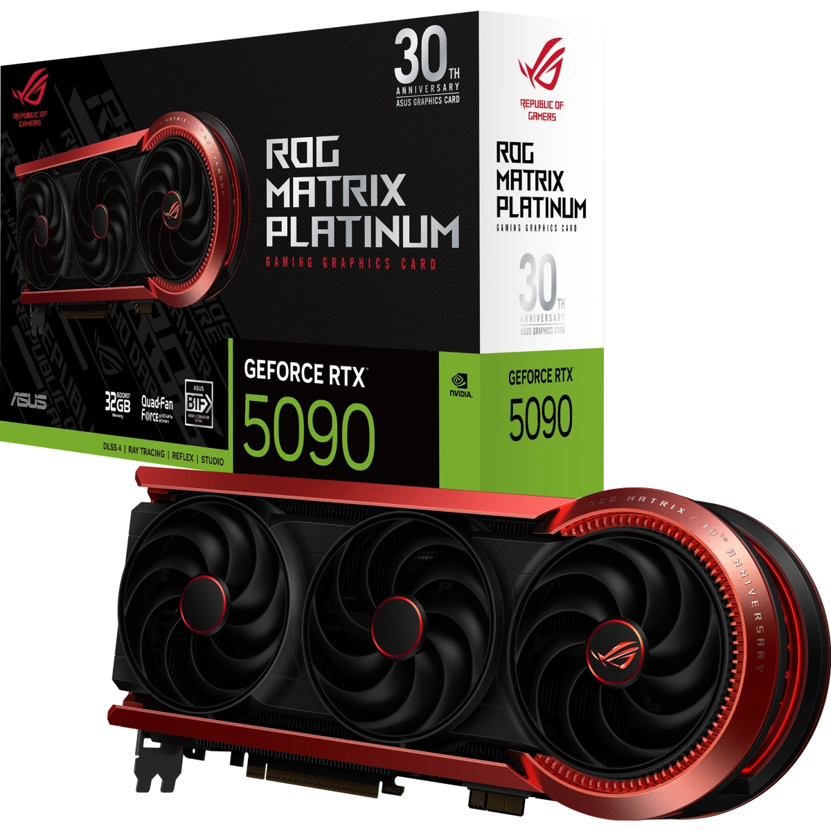 Видеокарта NVIDIA GeForce RTX 5090 ASUS ROG Matrix Platinum 30th Anniversary Edition 32GB - ROG-MATRIX-RTX5090-P32G-30TH - фото 17