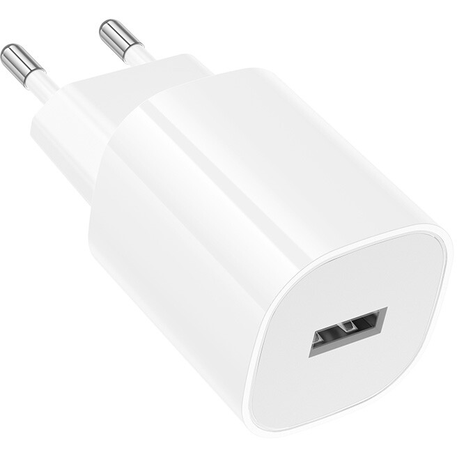 Сетевое зарядное устройство Borofone BA101A Pudding White - фото 4