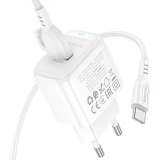 Сетевое зарядное устройство Borofone BAS42A Potential White + Type-C Cable (6941991113802)