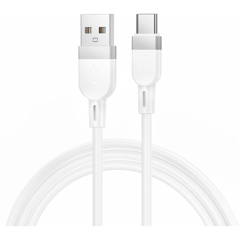Кабель USB - USB Type-C, 1м, HOCO X109 White - HC-36254