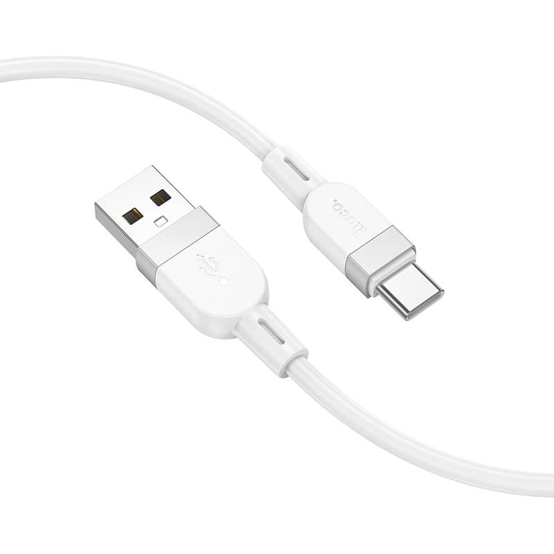 Кабель USB - USB Type-C, 1м, HOCO X109 White - HC-36254 - фото 3