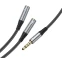 Разветвитель 3.5 Jack (M) - 2x 3.5 Jack (F), 0.25м, HOCO UPA21 Black - 6931474766809 - фото 5
