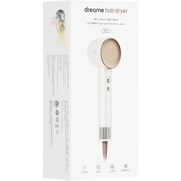 Фен Dreame Hair Glory White - AHD6A-WH - фото 9