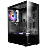 ..... Корпус Ginzzu CL305 Black, Вмятина на боковой крышке, следы установки.