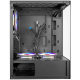 ..... Корпус Ginzzu CL305 Black, Вмятина на боковой крышке, следы установки.