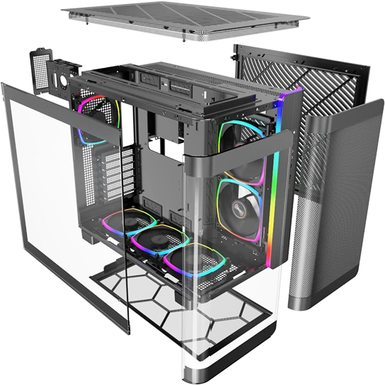 ..... Корпус MONTECH KING 95 PRO Black (0905) Б/У - KING 95 PRO BK - фото 8