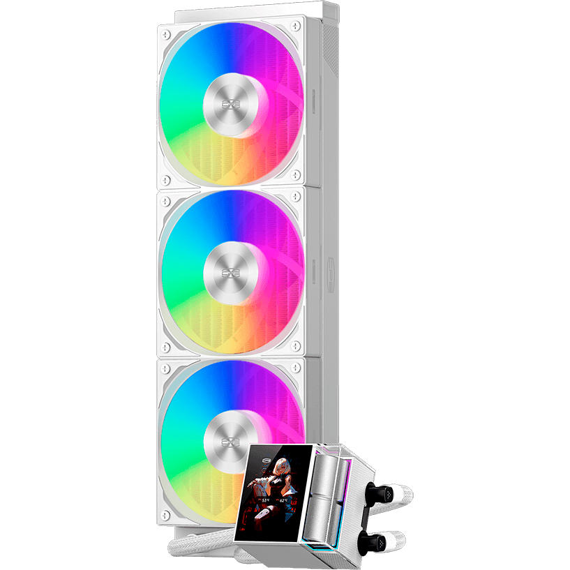 Система жидкостного охлаждения PCcooler DS360 Display ARGB White