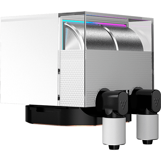 Система жидкостного охлаждения PCcooler DS360 Display ARGB White - DS360-WHAWXY-GL - фото 5