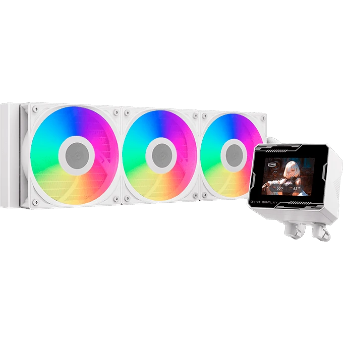 Система жидкостного охлаждения PCcooler GT360M ARGB Display White - GT360M-WHAWXX-GL - фото 2