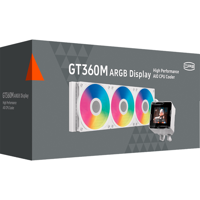 Система жидкостного охлаждения PCcooler GT360M ARGB Display White - GT360M-WHAWXX-GL - фото 6