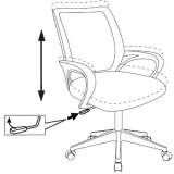Офисное кресло Бюрократ CH-695NLT PU Black (CH-695NLT/BLACK-PU)