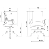 Офисное кресло Бюрократ CH-695NSL PU Black (CH-695NSL/BLACK-PU)