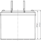 Аккумуляторная батарея WBR MBC12-75 (MBC12-75 WBR)