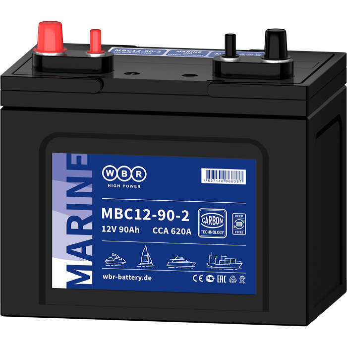 Аккумуляторная батарея WBR MBC12-90 - MBC12-90 WBR - фото 2