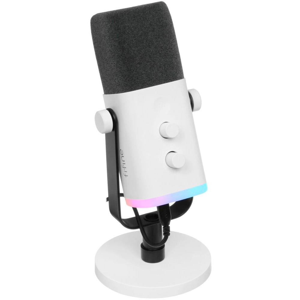 Микрофон Fifine AmpliGame AM8 PROS White