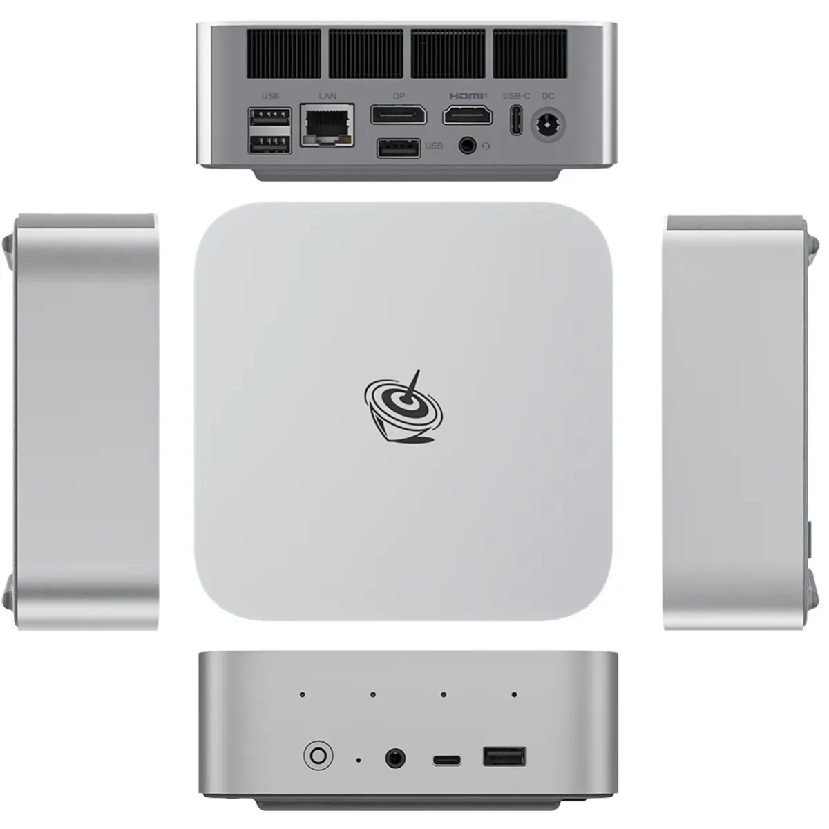 Мини ПК Beelink SER9 Pro Frost Silver (HX370/32G/1TB/NoOs) - SER9PRO/HX370/32G/1TB/NoOs