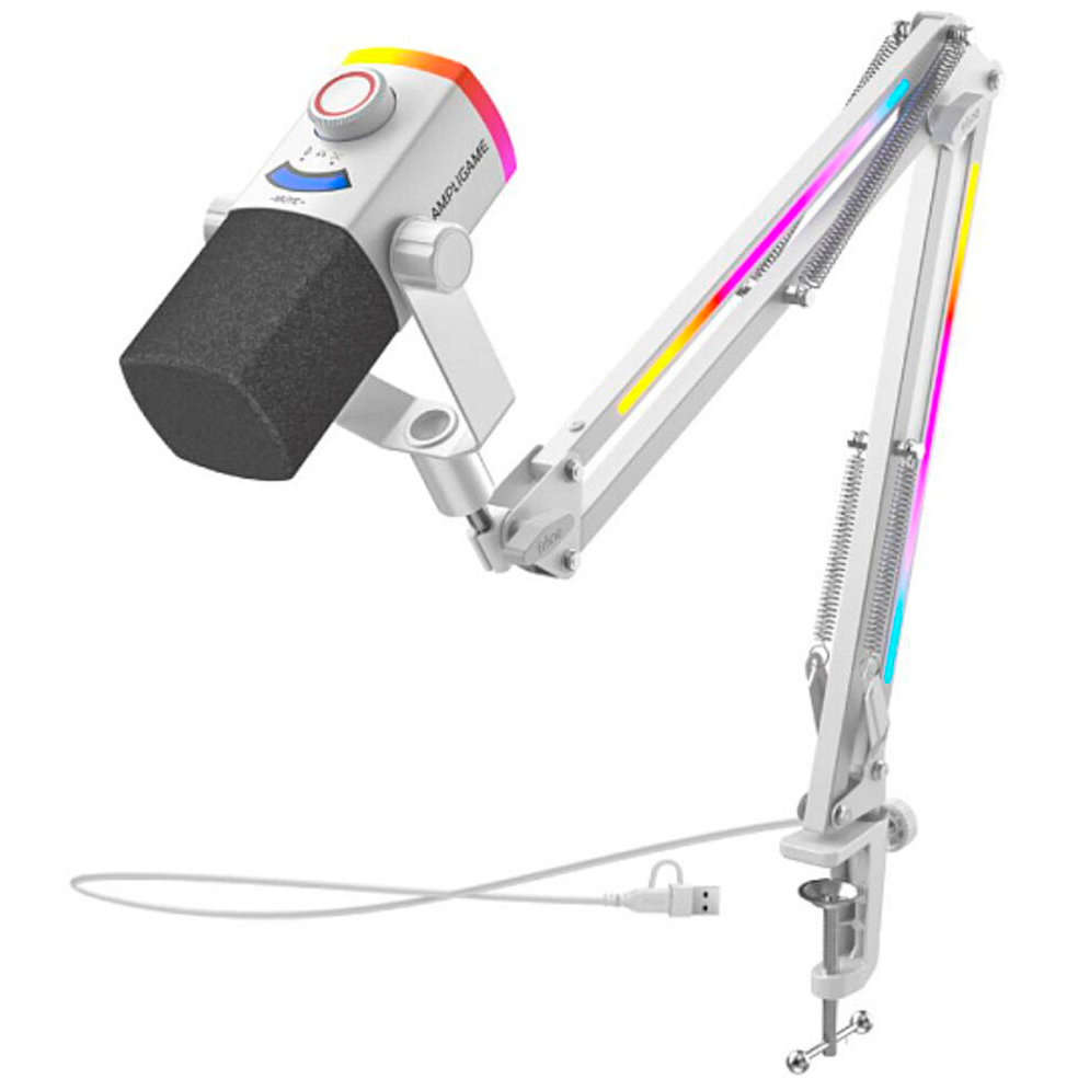 Микрофон Fifine AmpliGame AM8 PROT White