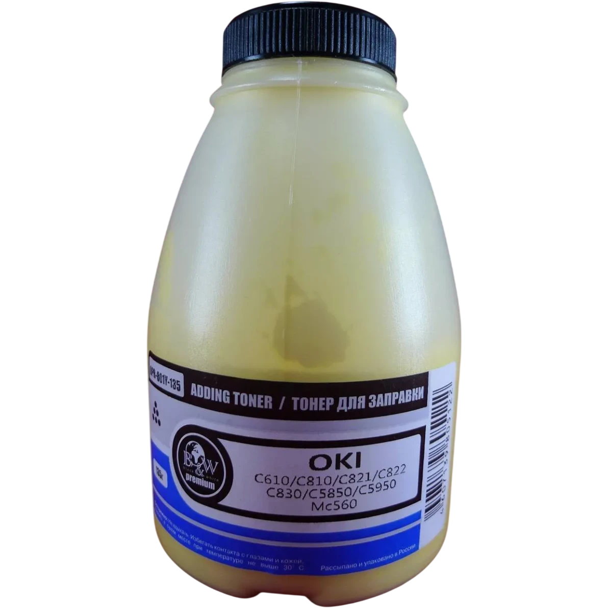 Тонер Black&White OPR-801Y-135 Yellow