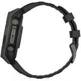 Умные часы Garmin Fenix 8 47mm Carbon grey DLC titanium with Black/pebble grey silicone band (010-02906-11)