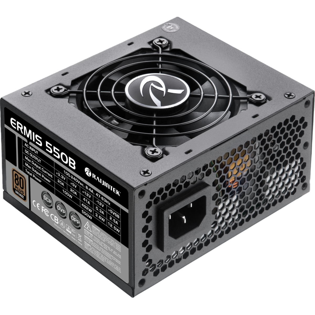 Блок питания 550W Raijintek ERMIS Black