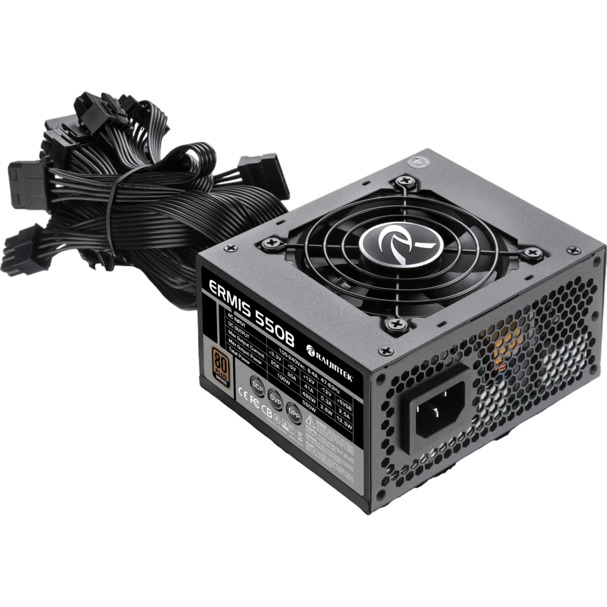Блок питания 550W Raijintek ERMIS Black - 0R30B00002 - фото 5