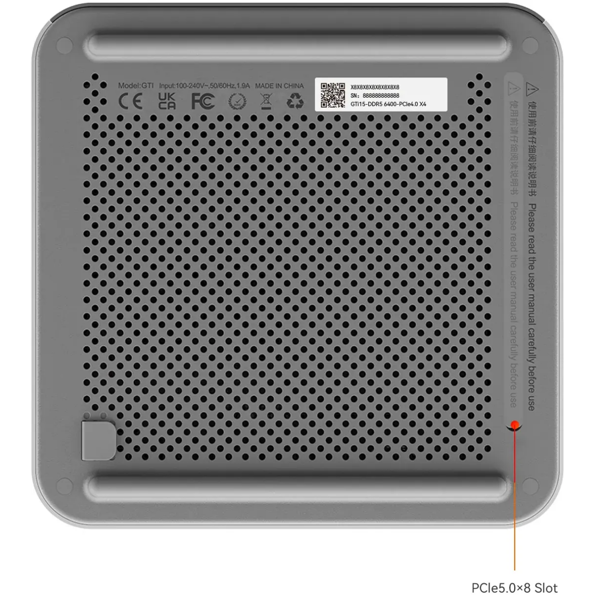 Мини ПК Beelink GTi15 Frost Silver (285H/64GB/1TB/NoOS) - GTi15/285H/64GB/1TB/NoOS - фото 4