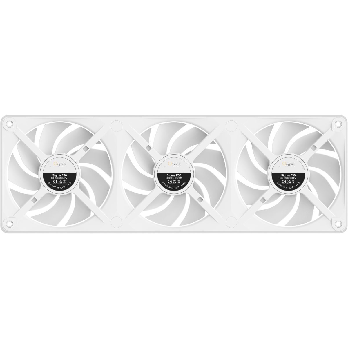 Вентилятор для корпуса Ocypus Sigma F36 WH ARGB - Sigma-F36-BK3AM00X-GL - фото 6