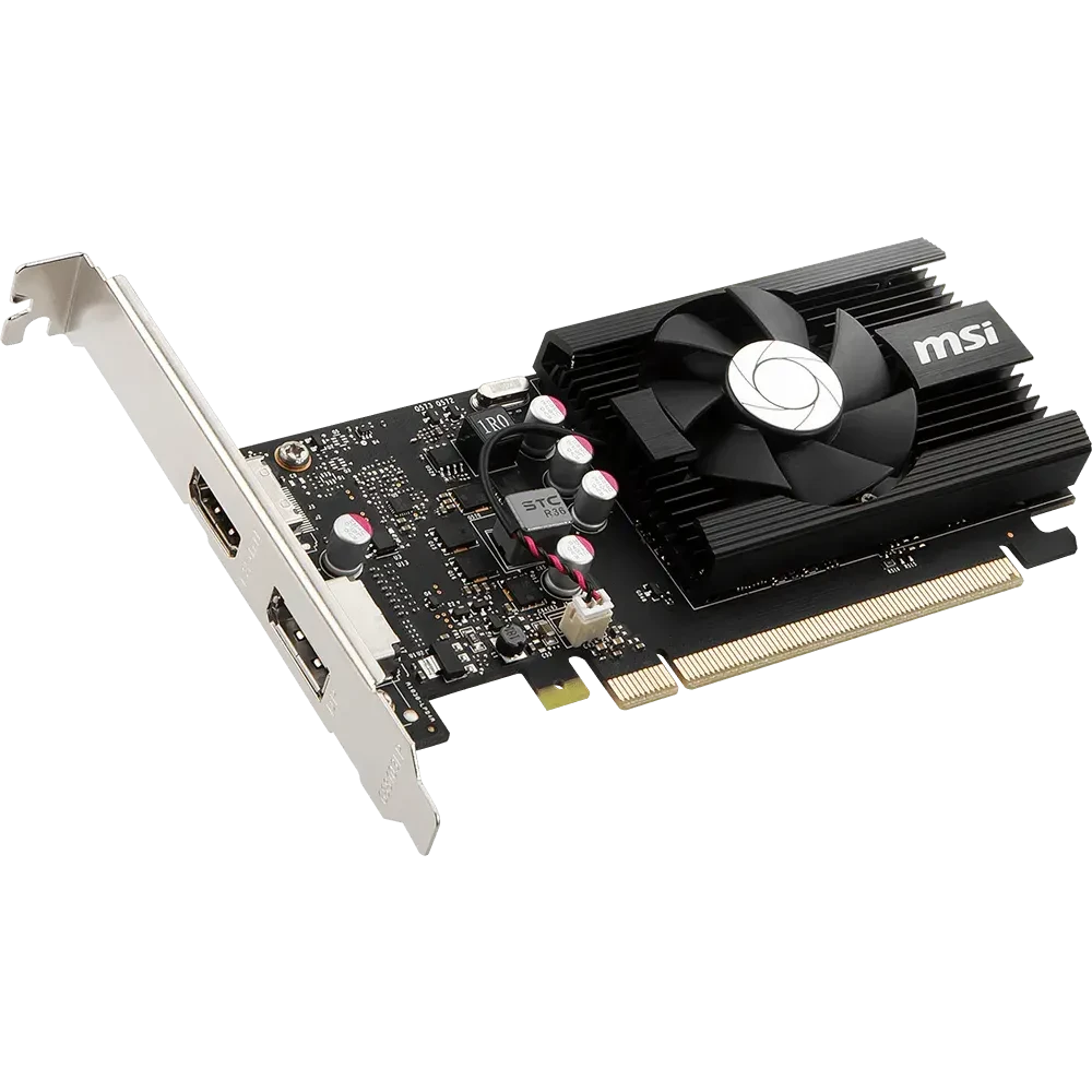 Видеокарта NVIDIA GeForce GT 1030 MSI OC 4GB (GT 1030 4GD4 LP OC) - фото 2