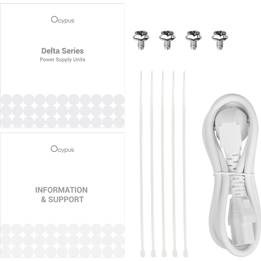 Блок питания 850W Ocypus Delta P850 White - Delta P850 WH - фото 6
