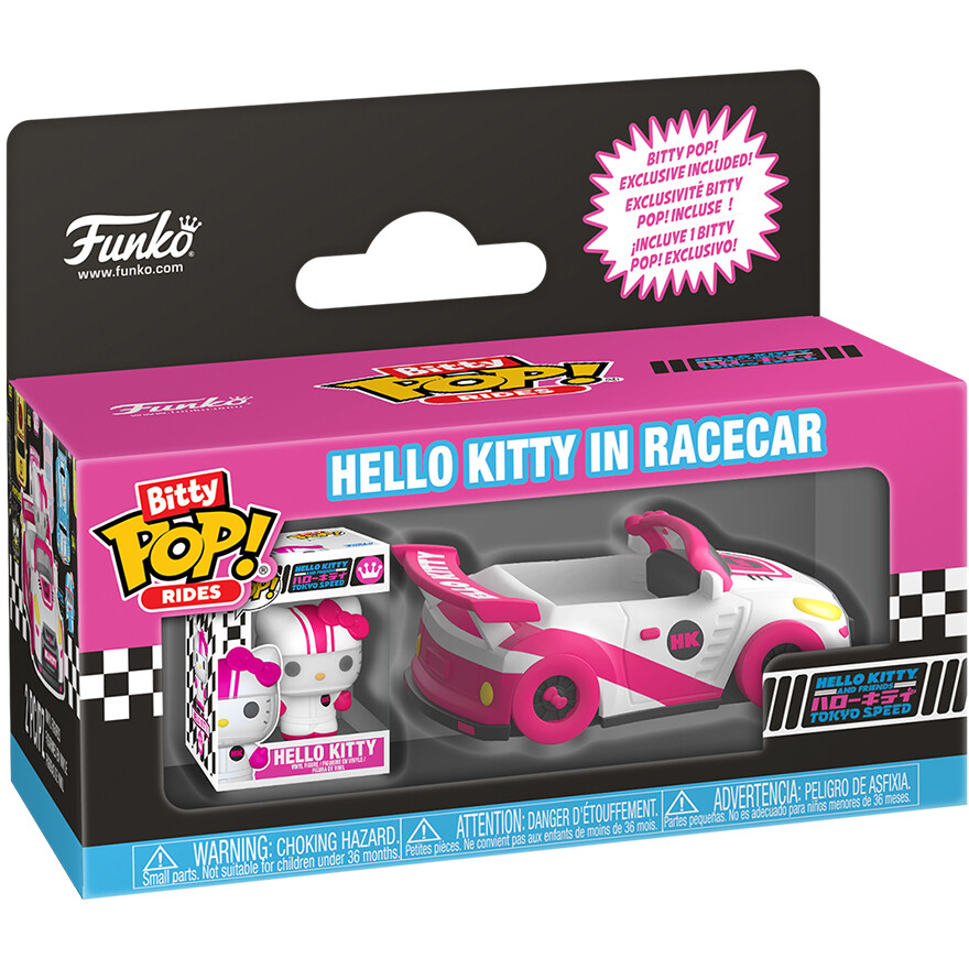 Фигурка Funko Bitty POP! Rides Hello Kitty And Friends Hello Kitty in Racecar - 90111 - фото 2