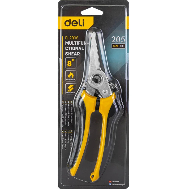 Ножницы по металлу Deli DL2908 - фото 6