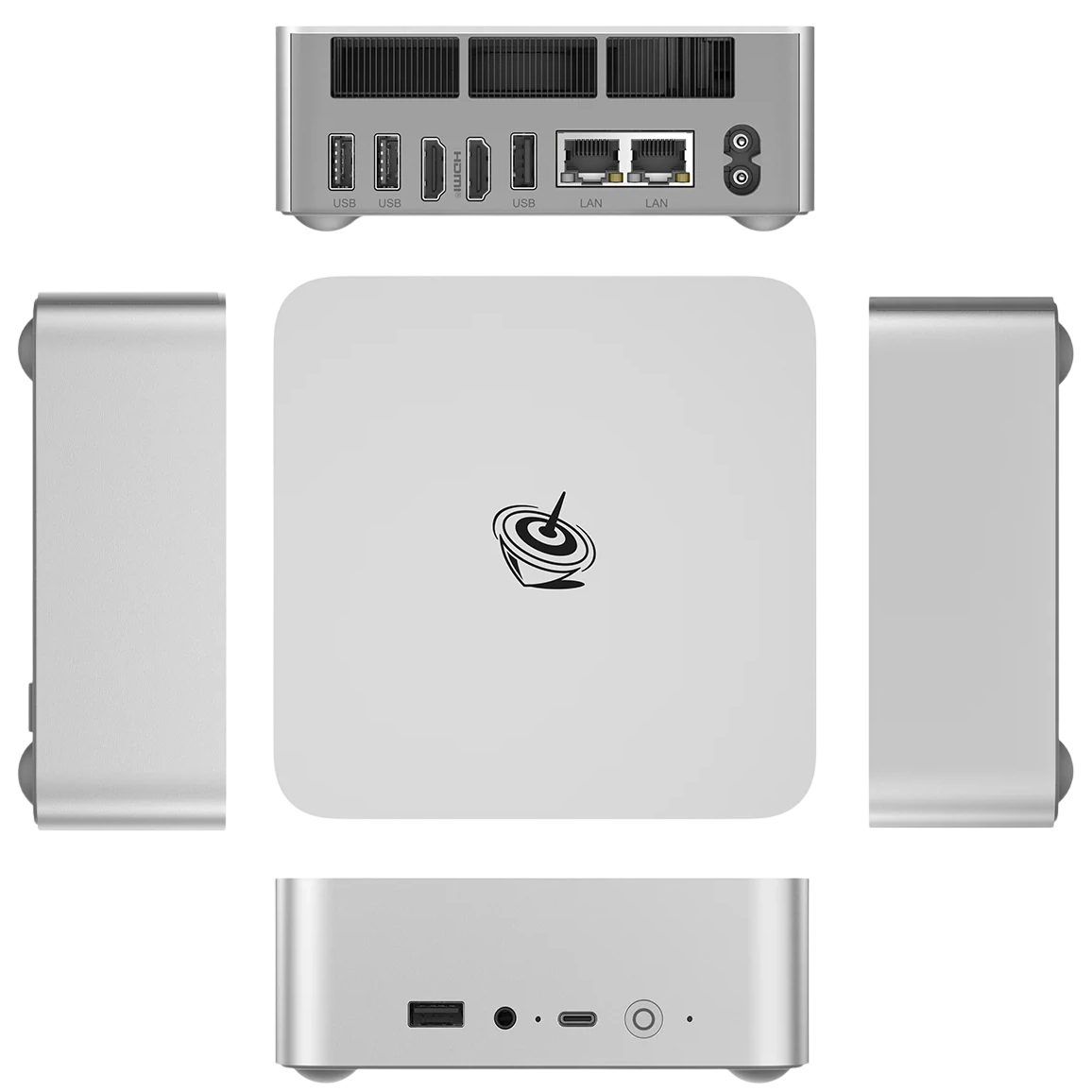 Мини ПК Beelink EQi13 Pro Frost Silver (13500H/32GB/500GB/NoOS) - EQi13Pro/13500H/32GB/500GB/NoOS - фото 4