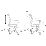 Офисное кресло Бюрократ Balance-Low PU Black (CH BALANCE-LOW B-PU)