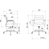 Офисное кресло Бюрократ Balance-Low PU Black (CH BALANCE-LOW B-PU)
