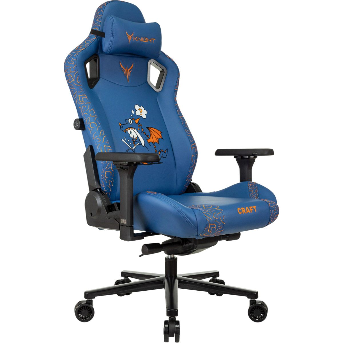 Игровое кресло Бюрократ Knight Craft Dragon Blue