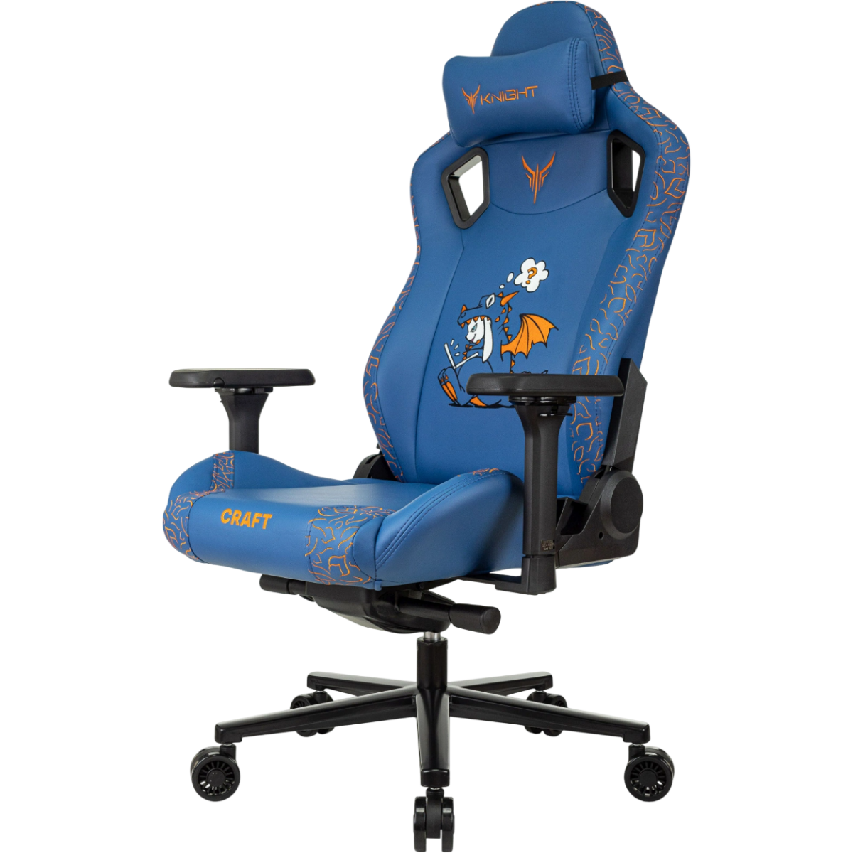 Игровое кресло Бюрократ Knight Craft Dragon Blue - KNIGHT CRFT DRAGON B - фото 3