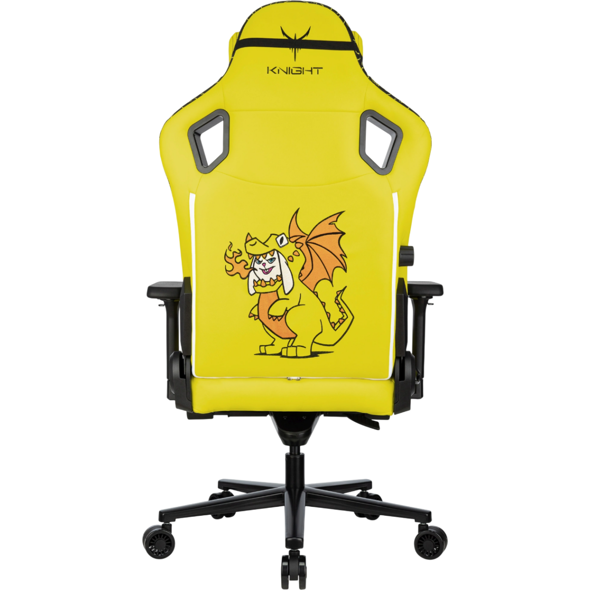 Игровое кресло Бюрократ Knight Craft Dragon Yellow - KNIGHT CRFT DRAGON Y - фото 5