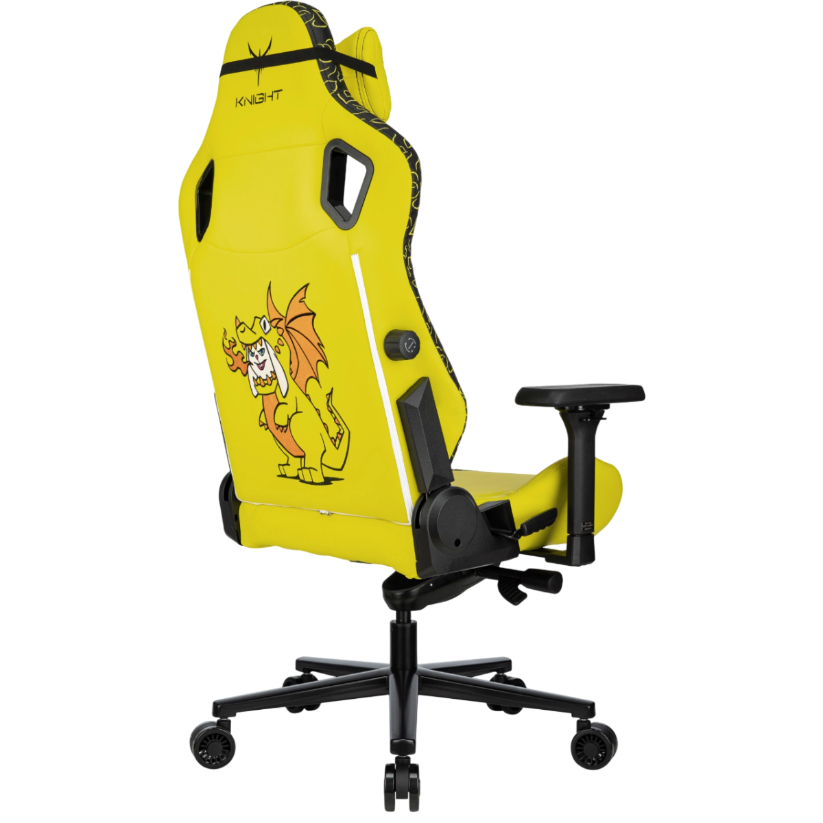Игровое кресло Бюрократ Knight Craft Dragon Yellow - KNIGHT CRFT DRAGON Y - фото 6
