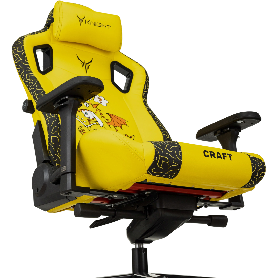 Игровое кресло Бюрократ Knight Craft Dragon Yellow - KNIGHT CRFT DRAGON Y - фото 16