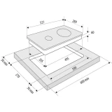 ..... Электрическая варочная панель KRONA CORTO 30 BL (0148) из ремонта (00026360)