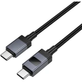 Кабель USB Type-C - USB Type-C, 1м, HOCO X118 Black (HC-55095)