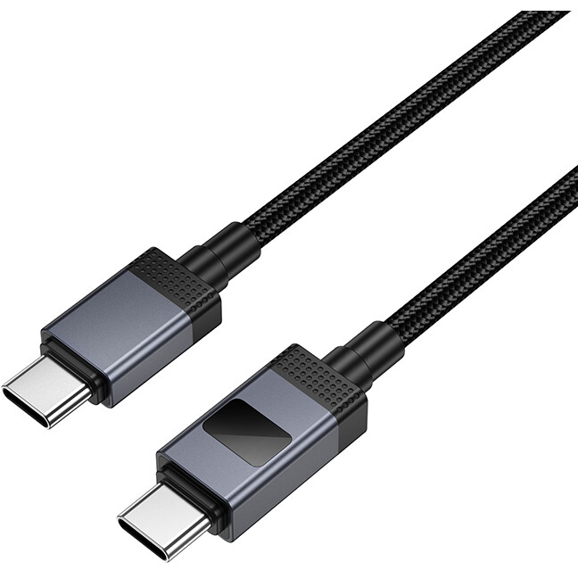 Кабель USB Type-C - USB Type-C, 1м, HOCO X118 Black - HC-55095 - фото 2